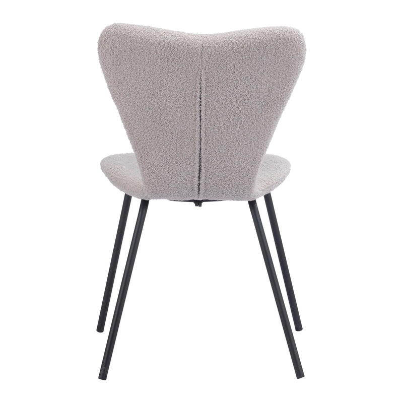  Zuo Thibideaux 109659 Dining Chair - Light Grey IMAGE 4
