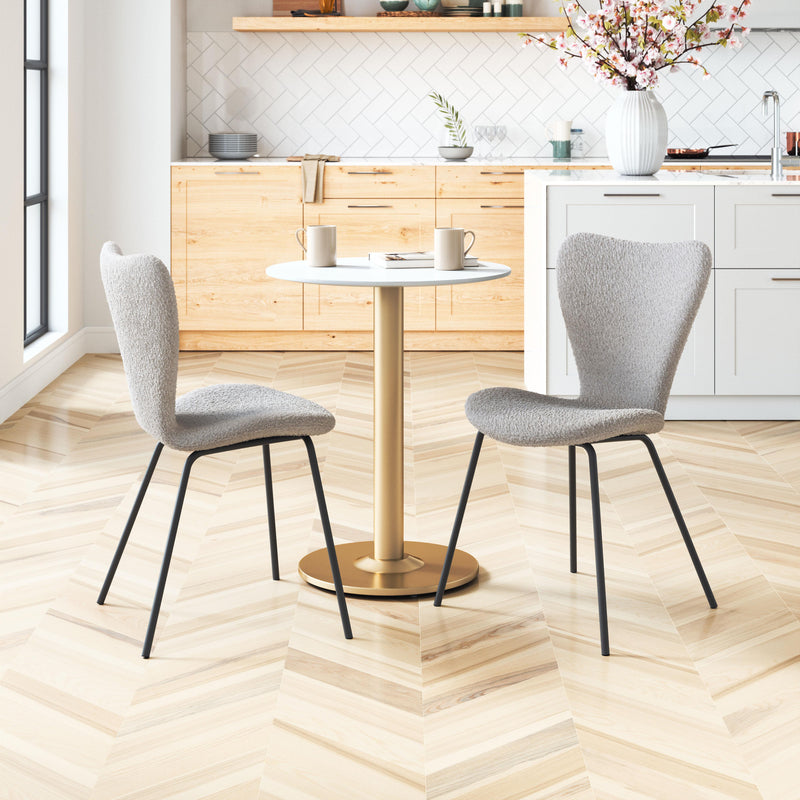  Zuo Thibideaux 109659 Dining Chair - Light Grey IMAGE 9