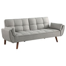 Coaster Furniture Caufield 360096 Upholstered Tufted Convertible Sofa Bed - Grey IMAGE 1