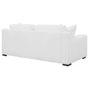  Coaster Furniture Ashlyn 509891 Upholstered Sloped Arm Sofa - White IMAGE 5