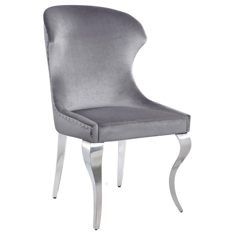 Coaster Furniture Cheyanne 190743 Upholstered Dining Side Chair - Grey (Set of 2) IMAGE 1