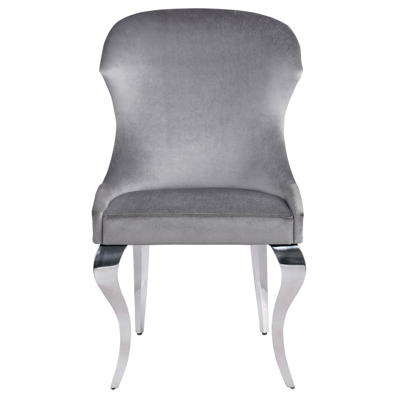 Coaster Furniture Cheyanne 190743 Upholstered Dining Side Chair - Grey (Set of 2) IMAGE 3