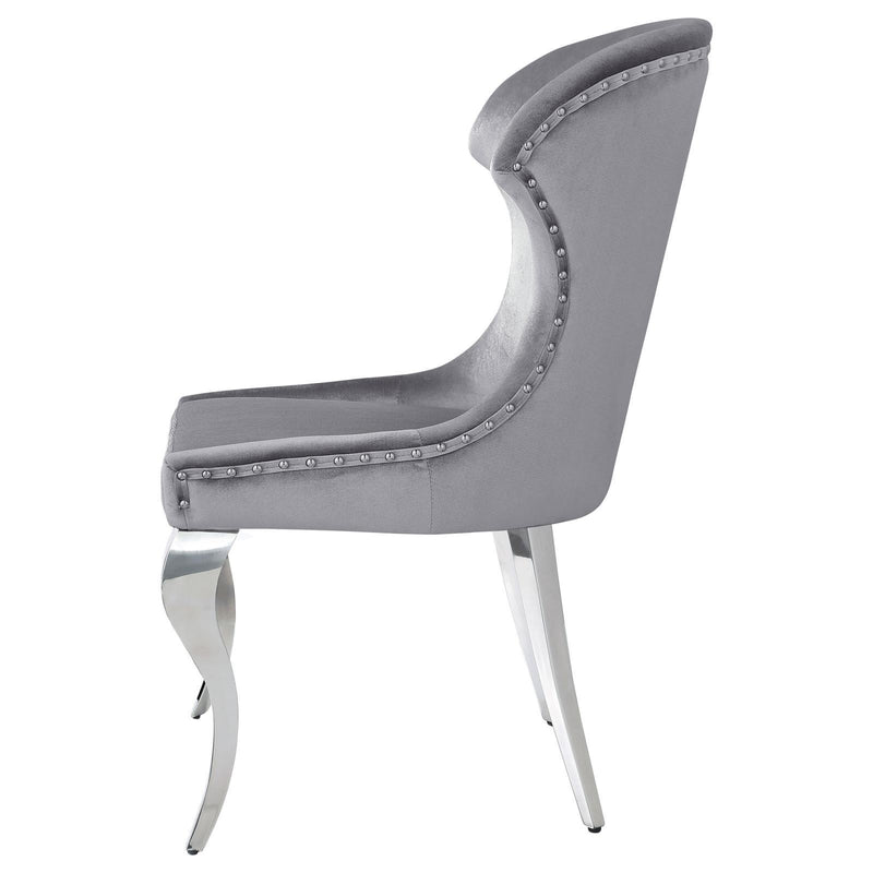 Coaster Furniture Cheyanne 190743 Upholstered Dining Side Chair - Grey (Set of 2) IMAGE 5