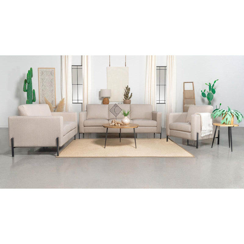 Coaster Furniture Tilly 509903 Upholstered Track Arm Accent Chair - Oatmeal IMAGE 2