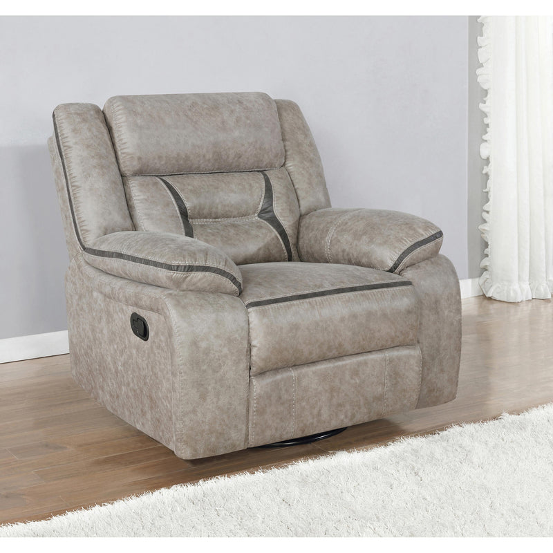 Coaster Furniture Greer Glider Leatherette Recliner 651353 IMAGE 4