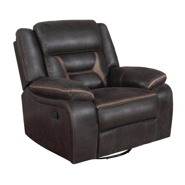 Coaster Furniture Greer Glider Leatherette Recliner 651356 IMAGE 1