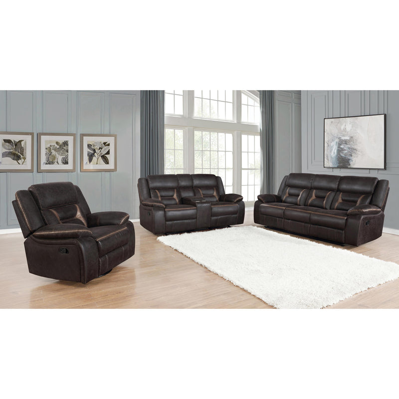 Coaster Furniture Greer Glider Leatherette Recliner 651356 IMAGE 2