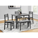  Monarch I 1037 5 pc Dining Set - Grey/Black IMAGE 1