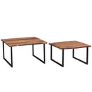 !nspire Jivin 303-676NAT 2 pc Coffee Table Set - Natural and Black IMAGE 7