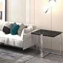 !nspire Veno 501-624BK_CH Accent Table - Black and Silver IMAGE 2