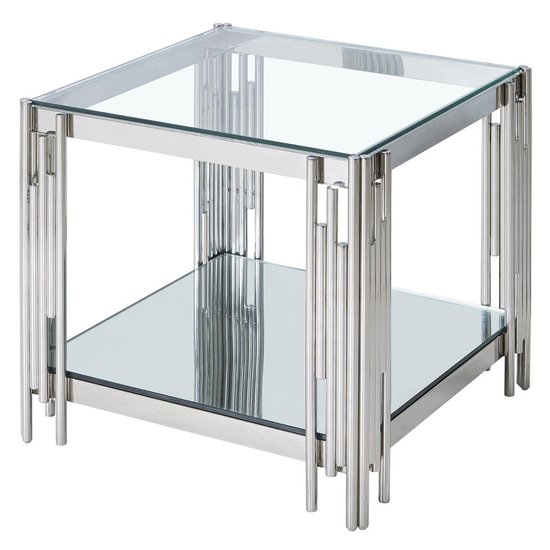 !nspire Estrel 501-630CH_L Large Accent Table - Silver IMAGE 5