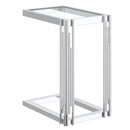 !nspire Estrel 501-630CH_S Small Accent Table - Silver IMAGE 3