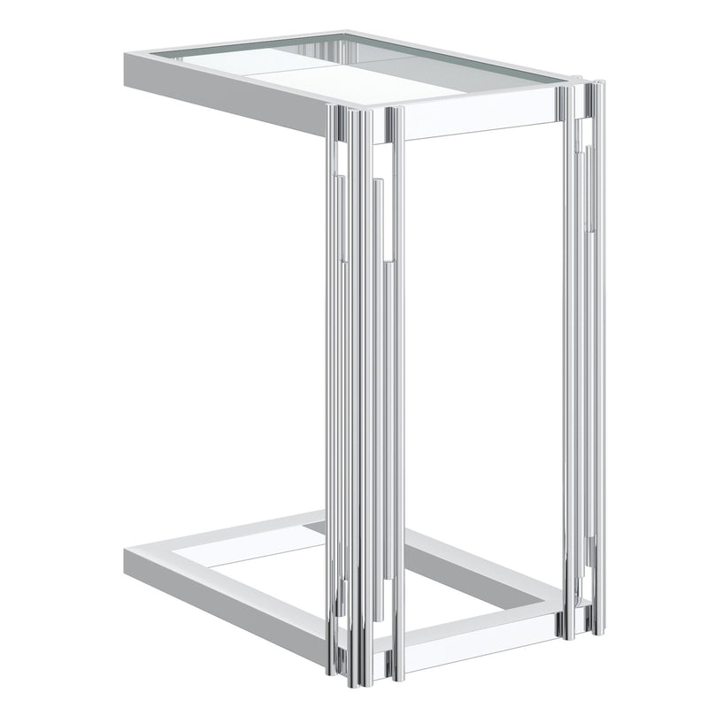 !nspire Estrel 501-630CH_S Small Accent Table - Silver IMAGE 3