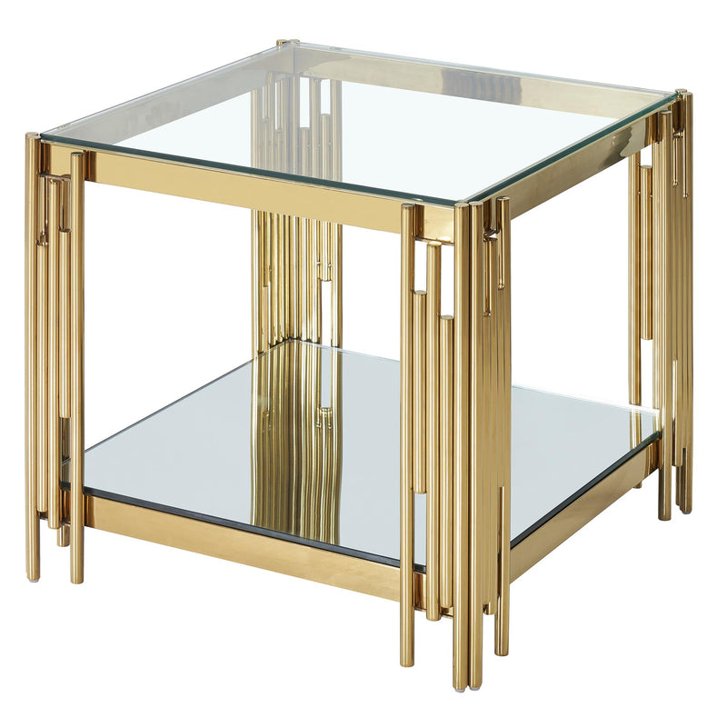 !nspire Estrel 501-630GL_L Large Accent Table - Gold IMAGE 5