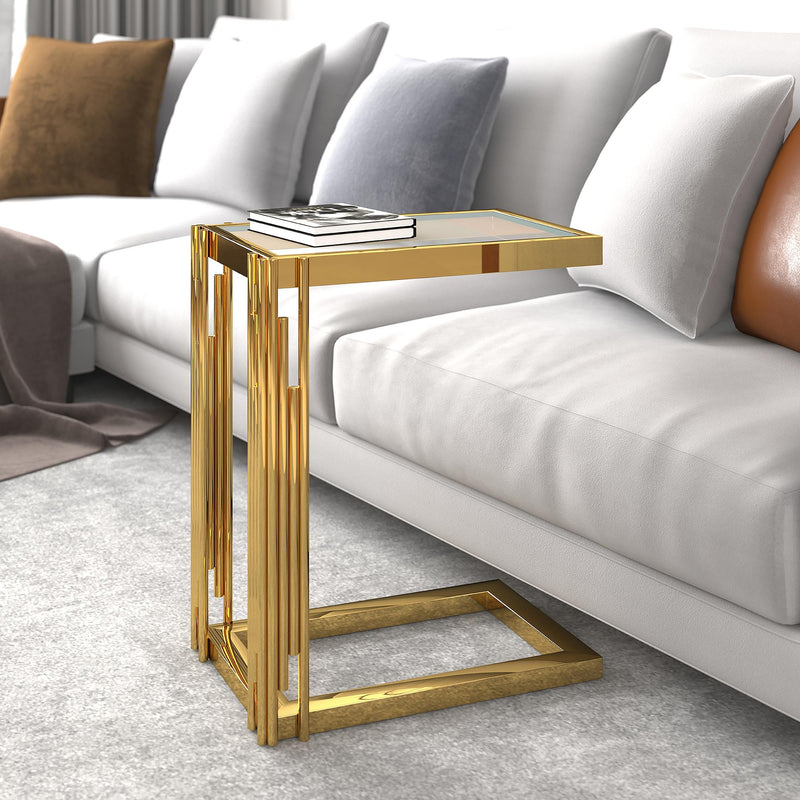 !nspire Estrel 501-630GL_S Small Accent Table - Gold IMAGE 2