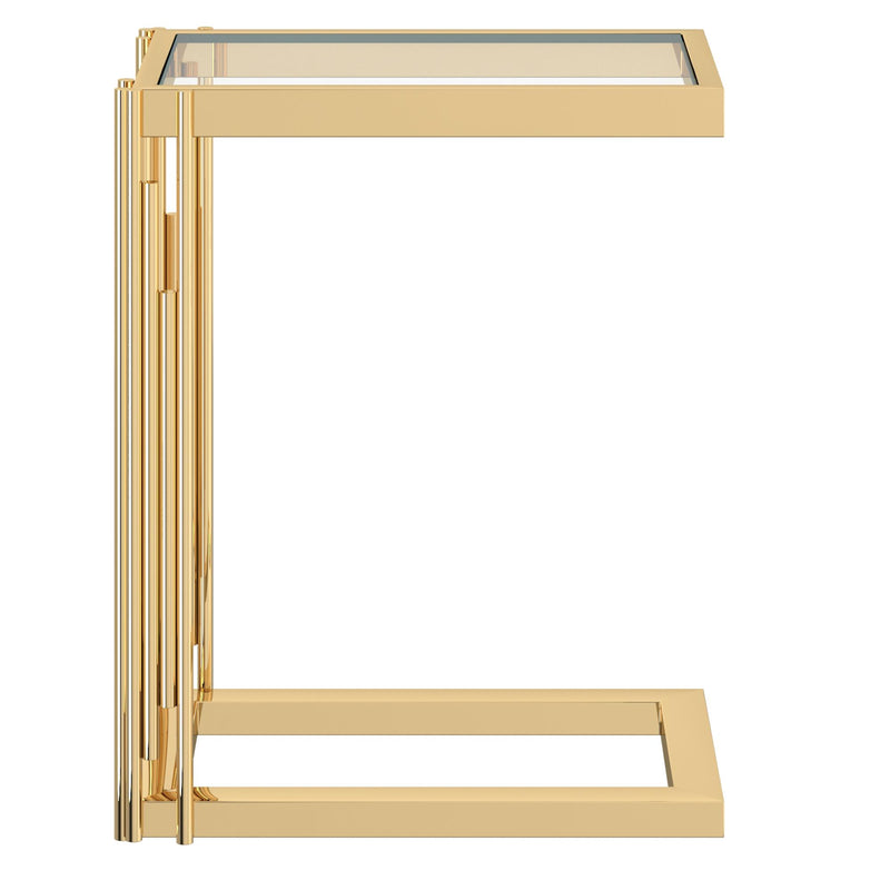 !nspire Estrel 501-630GL_S Small Accent Table - Gold IMAGE 4