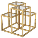 !nspire Casini 501-632GL Accent Table - Gold IMAGE 1