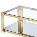!nspire Estrel 301-630GL Rectangular Coffee Table - Gold IMAGE 7