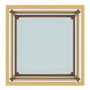 !nspire Casini 301-632GL_L Large Square Coffee Table - Gold IMAGE 4