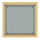 !nspire Casini 301-632GL_S Small Square Coffee Table - Gold IMAGE 4