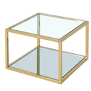 !nspire Casini 301-632GL_S Small Square Coffee Table - Gold IMAGE 5