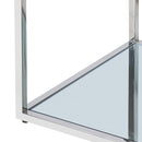 !nspire Casini 303-632CH-3 3 pc Multi-Tier Coffee Table Set - Silver IMAGE 5