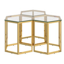 !nspire Fleur 501-635GL-3 3 pc Accent Table Set - Gold IMAGE 1