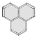 !nspire Fleur 501-635CH-3 3 pc Accent Table Set - Silver IMAGE 7