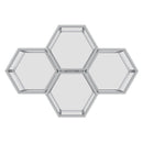 !nspire Fleur 501-635CH-4 4 pc Accent Table Set - Silver IMAGE 7