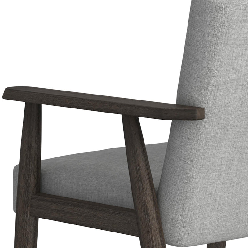 Worldwide Home Furnishings Huxly 403-588GY Accent Chair - Grey and Weathered Brown IMAGE 6