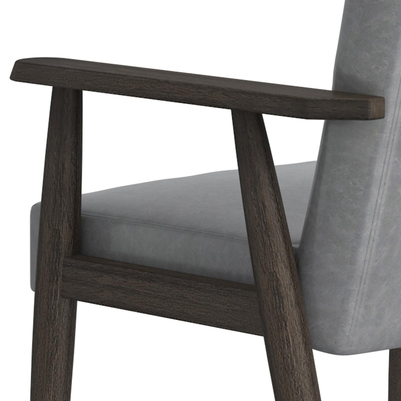 Worldwide Home Furnishings Wilder 403-589GY Accent Chair - Grey and Weathered Brown IMAGE 6