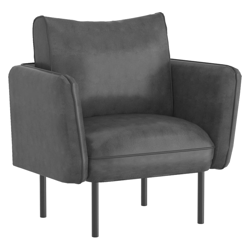 !nspire Ryker 403-590GY Accent Chair - Grey and Black IMAGE 1