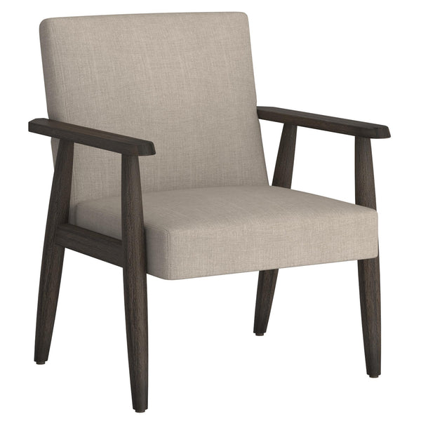 Worldwide Home Furnishings Huxly 403-588BG Accent Chair - Beige and Weathered Brown IMAGE 1