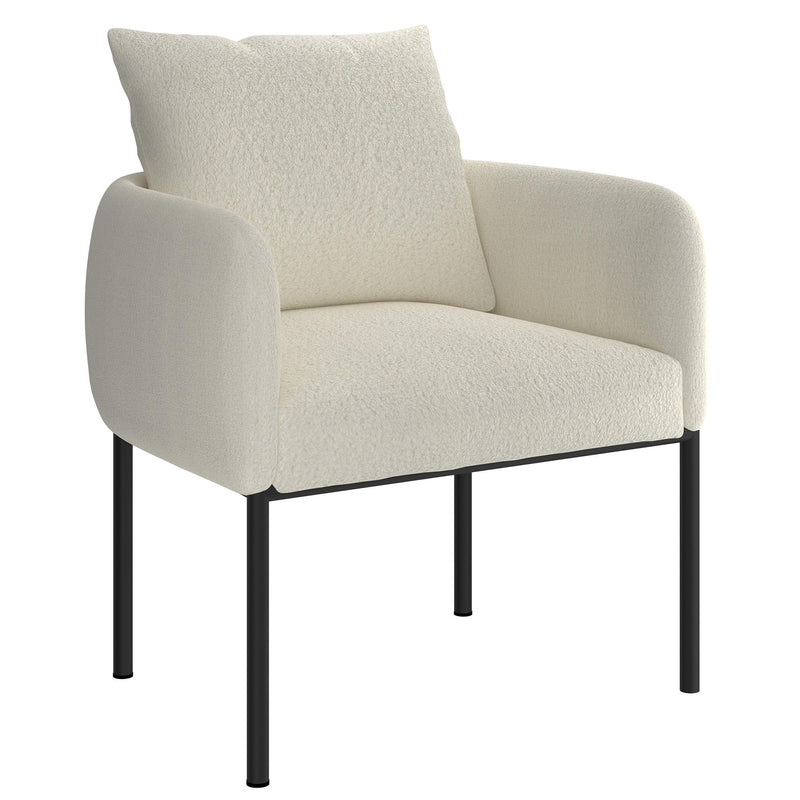 !nspire Zana 403-572CM_BK Accent Chair - Cream and Black IMAGE 1