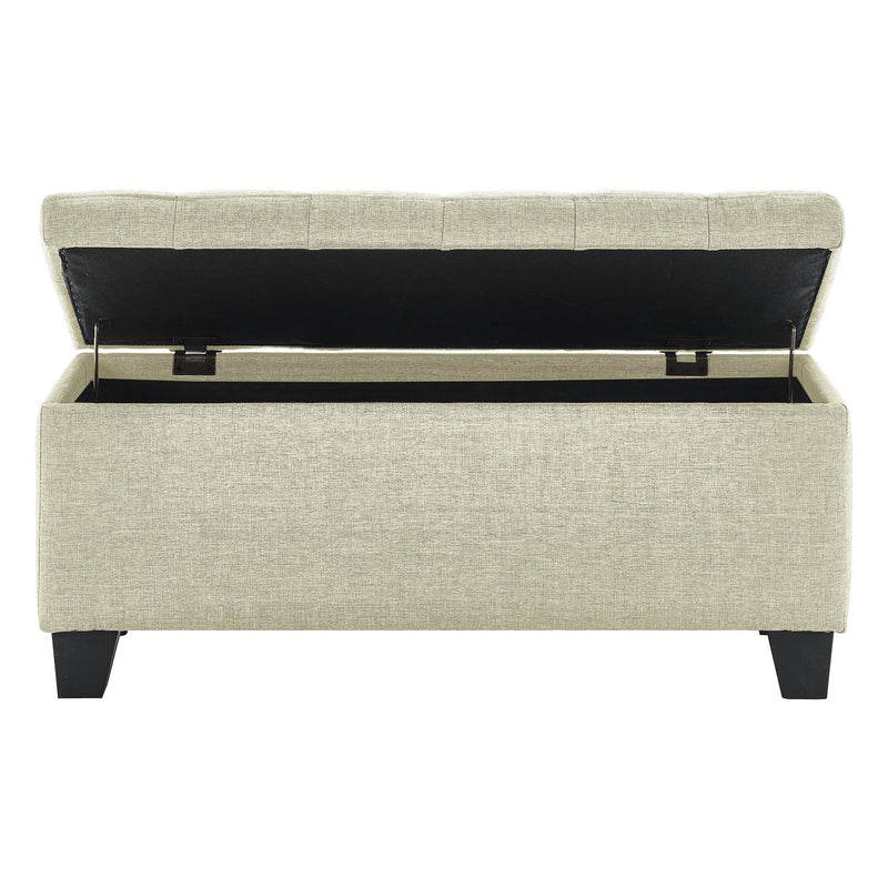 Worldwide Home Furnishings Lila 402-777BG Rectangular Storage Ottoman Bench - Beige IMAGE 5