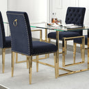 !nspire Azul 202-600BK_GL Dining Chair - Black and Gold IMAGE 2