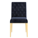 !nspire Azul 202-600BK_GL Dining Chair - Black and Gold IMAGE 4