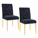 !nspire Azul 202-600BK_GL Dining Chair - Black and Gold IMAGE 7