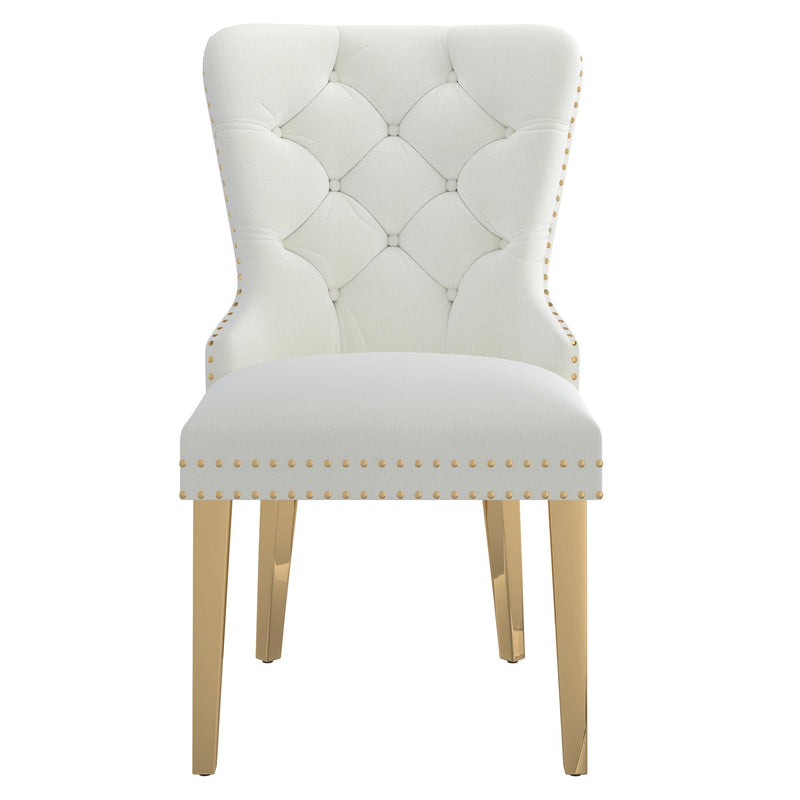 !nspire Mizal 202-629IV Dining Chair - Ivory and Gold IMAGE 5