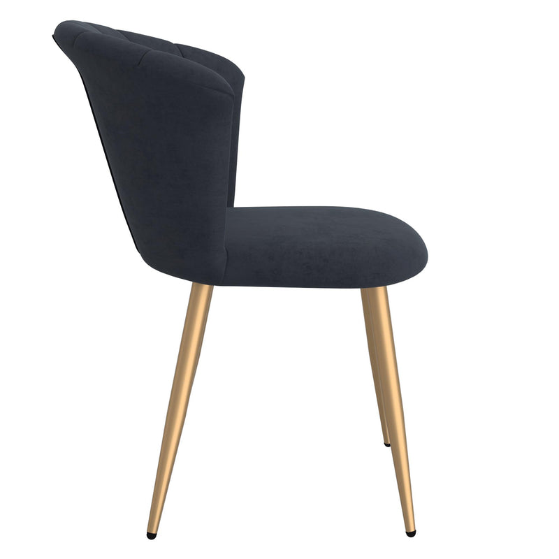 !nspire Orchid 202-651BK_GL Dining Chair - Black and Gold IMAGE 4