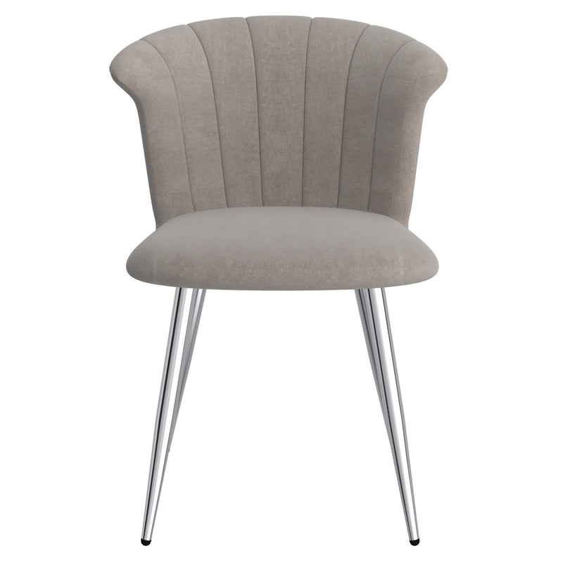 !nspire Orchid 202-651GY_CH Dining Chair - Grey and Chrome IMAGE 5