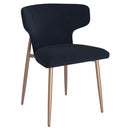 !nspire Akira 202-673BLK Dining Chair - Black and Aged Gold IMAGE 1
