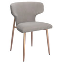 !nspire Akira 202-673GRY Dining Chair - Grey and Aged Gold IMAGE 1