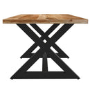 !nspire Zax 201-147NAT_BK Rectangular Dining Table - Natural and Black IMAGE 3