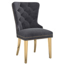 !nspire Eros/Mizal 5 pc Dining Set in Gold with Grey Chair IMAGE 7