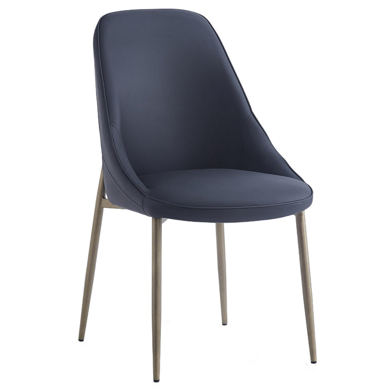 !nspire Cleo 202-636BK Dining Chair - Black and Aged Gold IMAGE 1