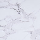 !nspire Zilo 201-671BK_S 40" Round Dining Table - White Faux Marble and Black IMAGE 4