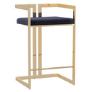 !nspire Cosmo 203-625BK_GL 26" Counter Stool - Black and Gold IMAGE 1