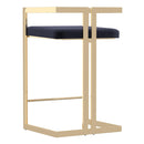 !nspire Cosmo 203-625BK_GL 26" Counter Stool - Black and Gold IMAGE 3