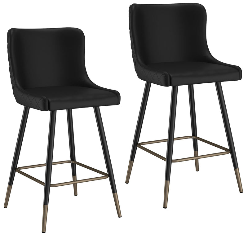 !nspire Xander 203-620BK 26" Counter Stool - Black IMAGE 7